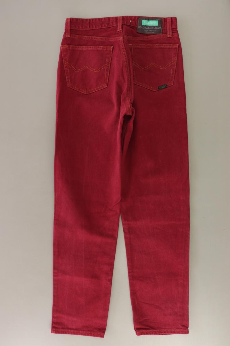 Benetton Straight Jeans Gr. W29/L30 rot aus Baumwolle