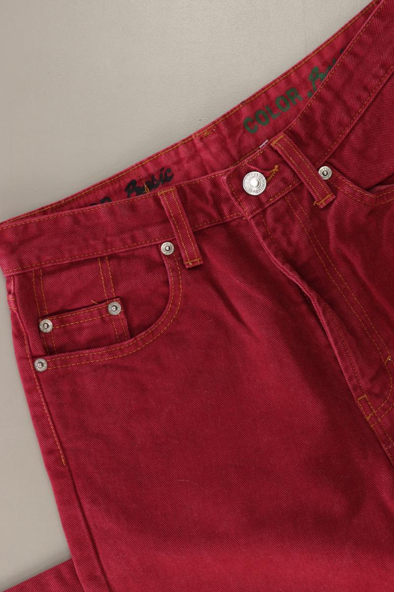 Benetton Straight Jeans Gr. W29/L30 rot aus Baumwolle