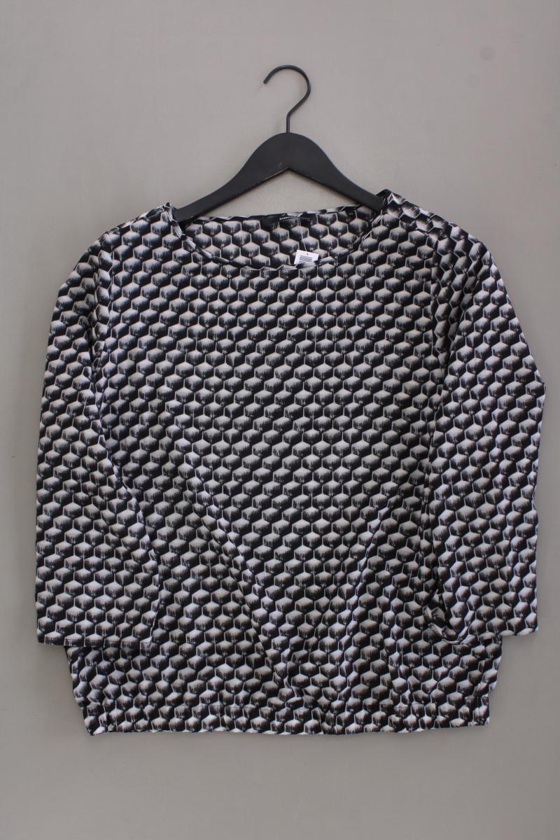 someday. Regular Shirt Gr. 40 geometrisches Muster 3/4 Ärmel schwarz