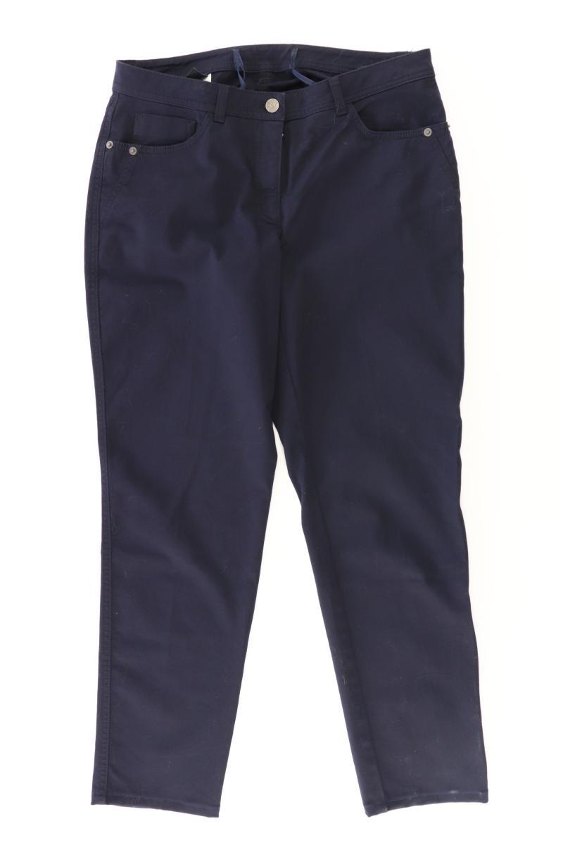 Madeleine Five-Pocket-Hose Gr. 40 blau aus Baumwolle