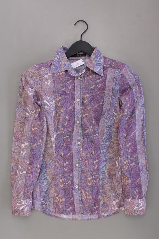 Etro Langarmbluse Gr. 38 mit Batikmuster lila aus Baumwolle