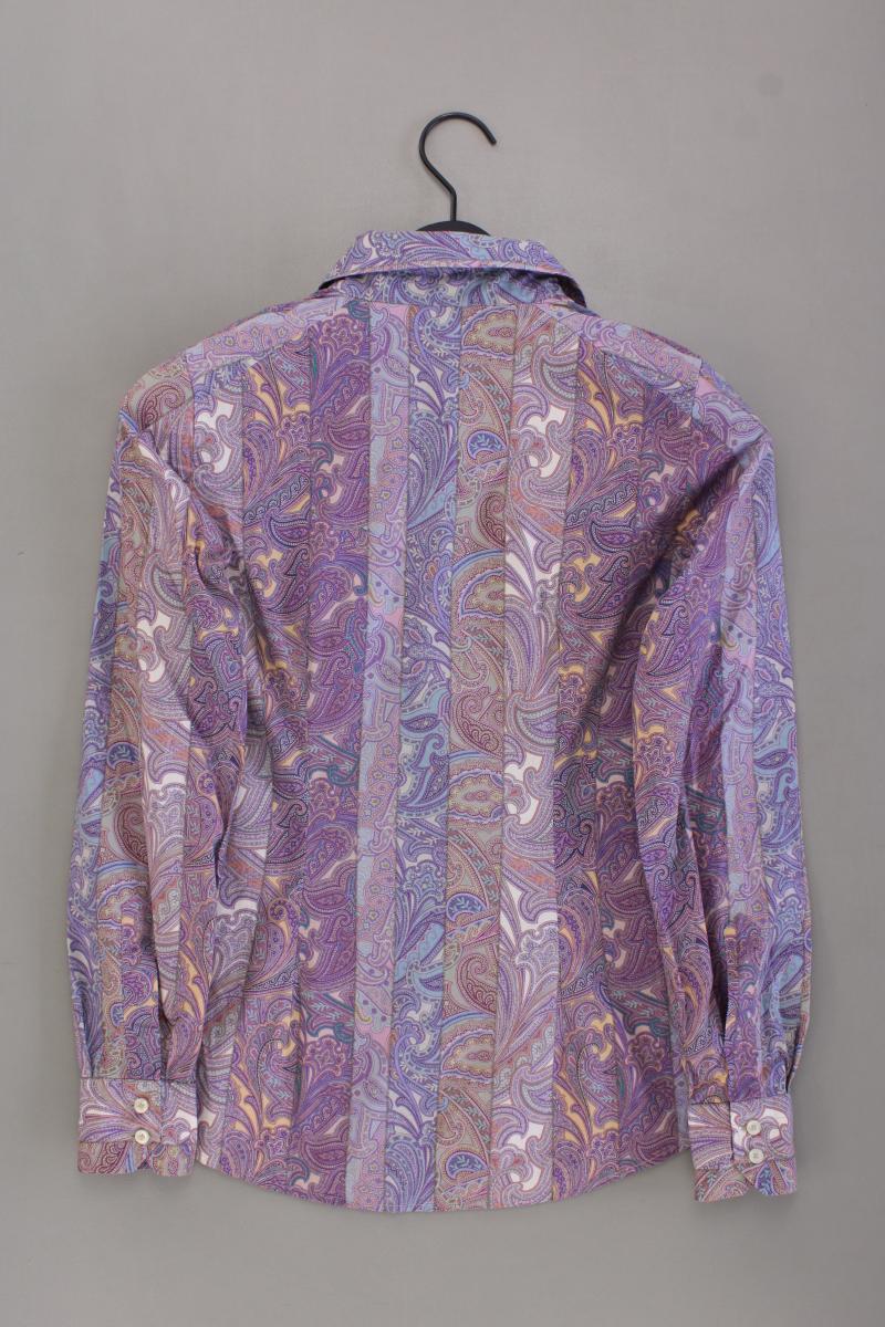 Etro Langarmbluse Gr. 38 mit Batikmuster lila aus Baumwolle