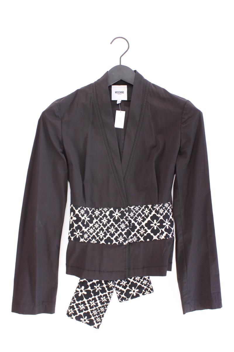 Moschino Kimono Blazer Gr. 38 mit Gürtel braun aus Baumwolle