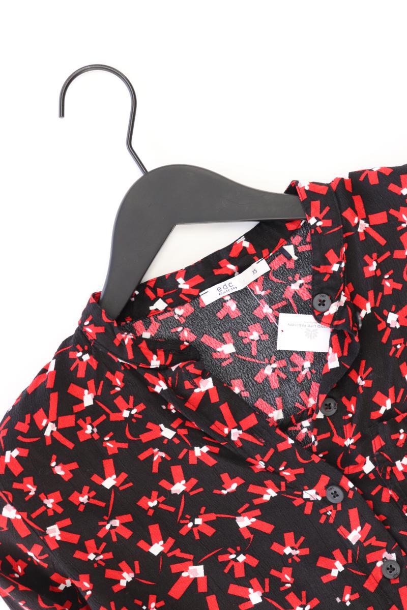 edc by Esprit Regular Bluse Gr. XS 3/4 Ärmel schwarz aus Viskose