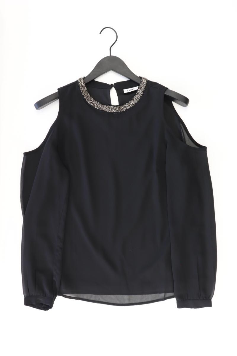 Only Langarmbluse Gr. 40 schwarz aus Polyester