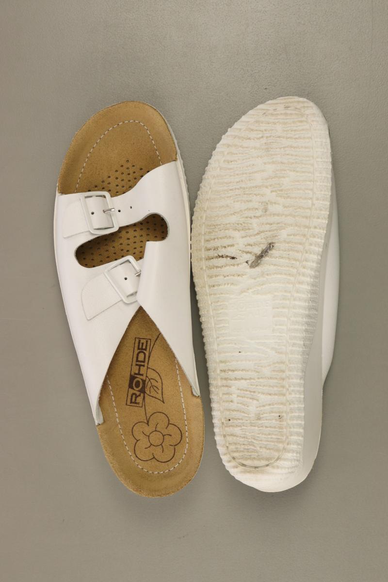 Sandalen Gr. 42 weiß aus Leder