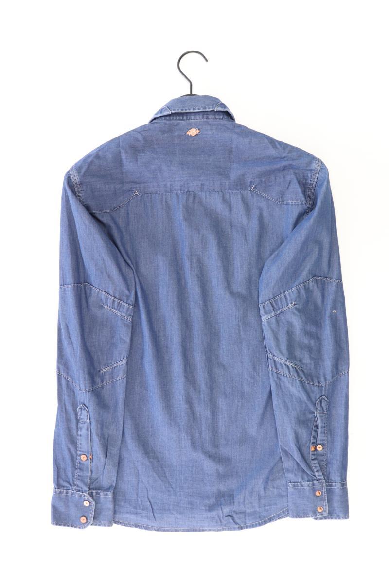 Jack & Jones Jeanshemd für Herren Gr. S Langarm blau aus Baumwolle