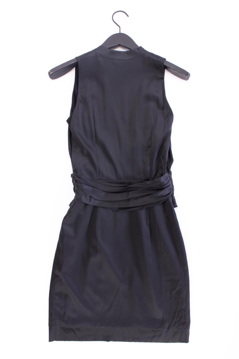 St. Emile Abendkleid Gr. 34 Kurzarm schwarz aus Seide