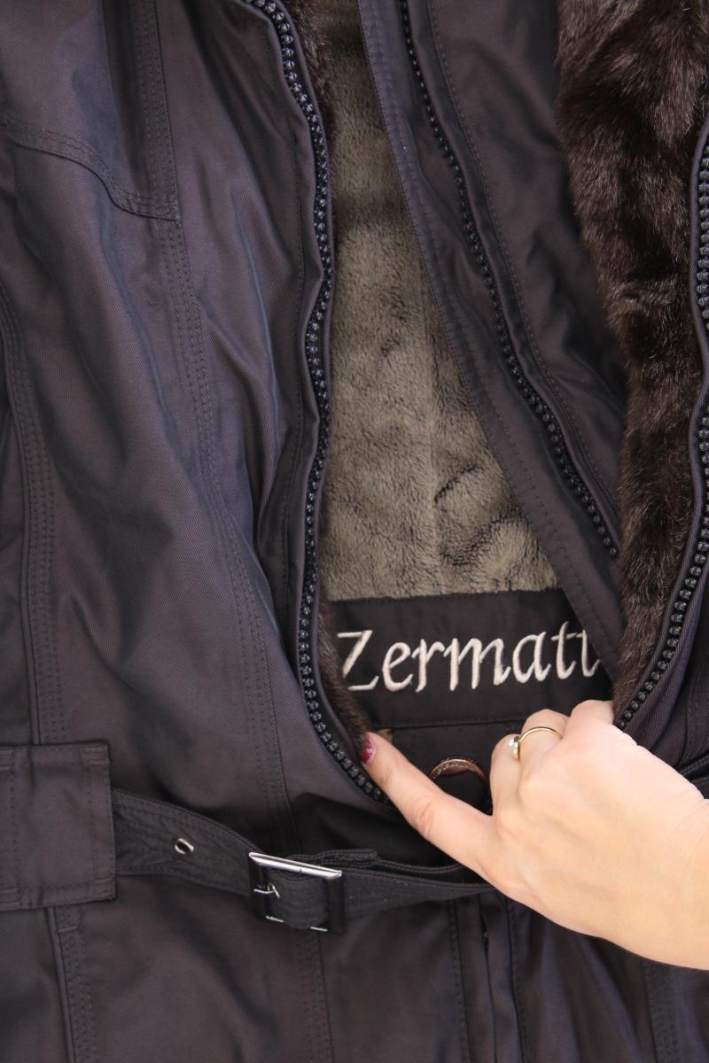 Wellensteyn Jacke Zermatt Gr. S mit Gürtel braun aus Polyester