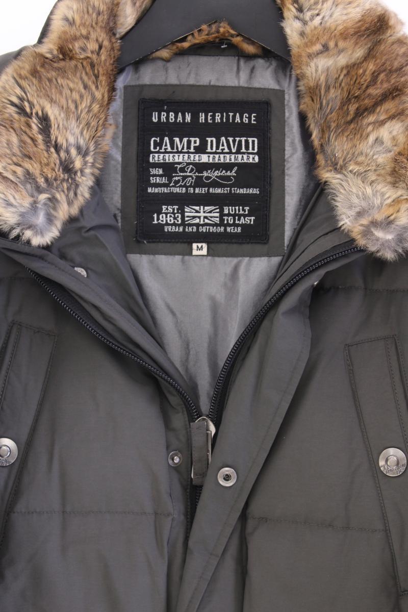 Camp David Winterjacke für Herren Gr. M grau aus Nylon
