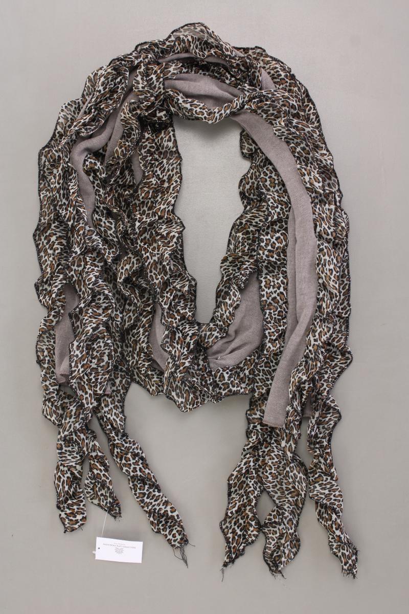 Tuch mit Tierdruck braun