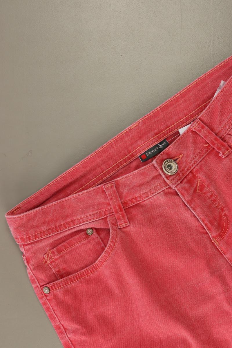 Street One Straight Jeans Gr. W28 rot aus Baumwolle