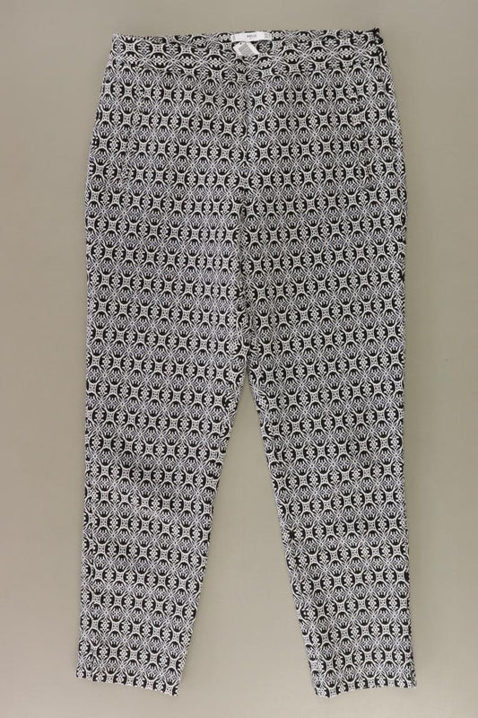 Mango Stoffhose Gr. 40 geometrisches Muster blau