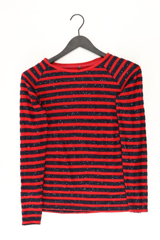 Only Ringelshirt Gr. XS gestreift Langarm mit Pailletten rot aus Polyester