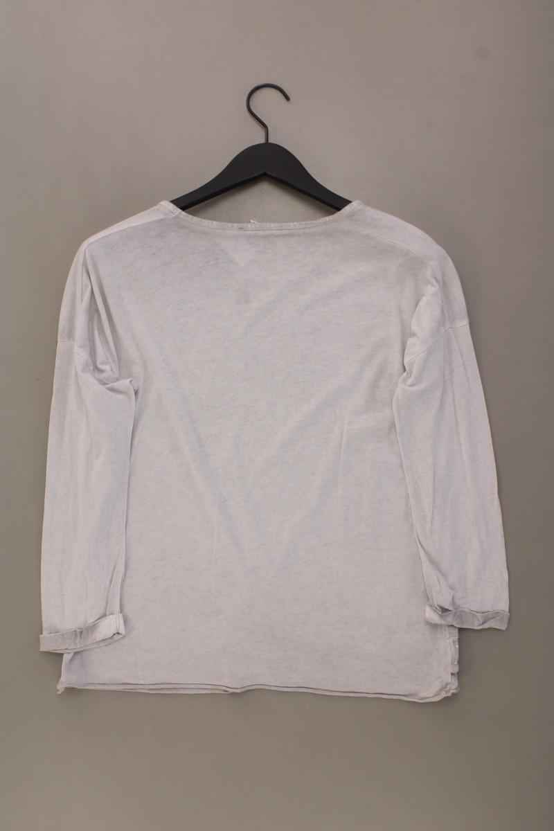 Esprit Longsleeve-Shirt Gr. M Langarm mit Pailletten grau