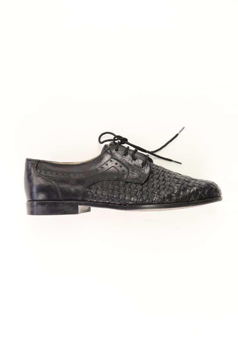 Schuhe für Herren Gr. 41 schwarz aus Leder
