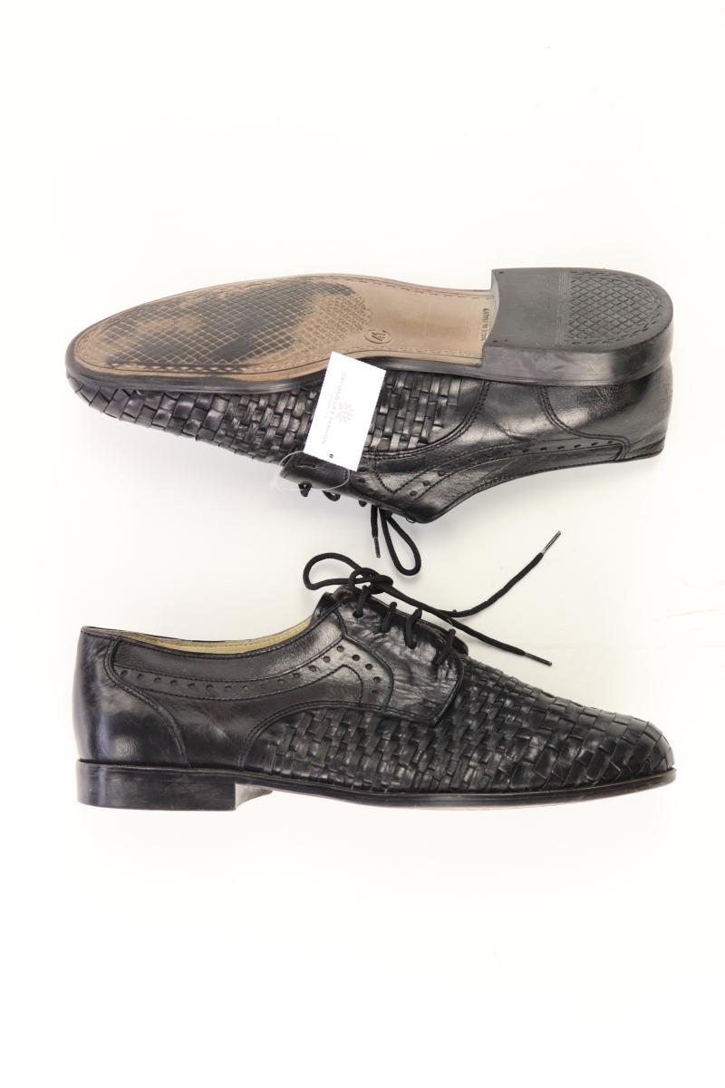 Schuhe für Herren Gr. 41 schwarz aus Leder
