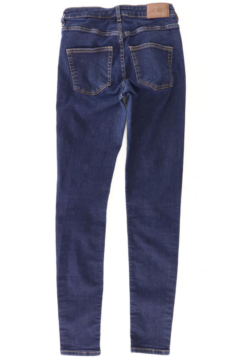 Monki Skinny Jeans Gr. W28 blau aus Baumwolle