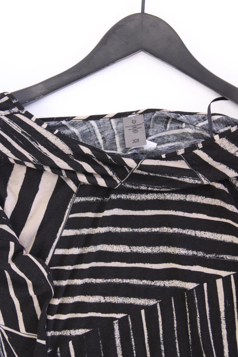 Vero Moda Schlauchkleid Gr. XS gestreift 3/4 Ärmel schwarz aus Viskose
