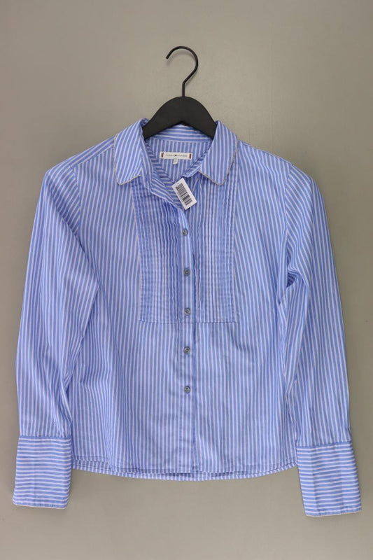 Tommy Hilfiger Rüschenbluse Gr. US 6 (XS) gestreift Langarm blau