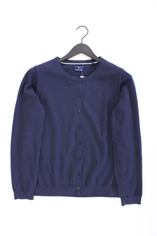 Gant Strickjacke Gr. S Langarm blau aus Baumwolle