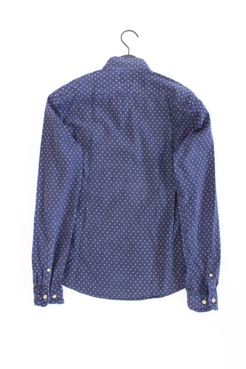 Scotch & Soda Langarmhemd für Herren Gr. S blau aus Baumwolle