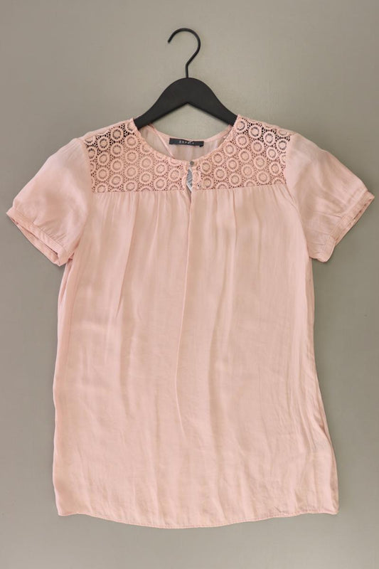 Esprit Kurzarmbluse Gr. 34 neuwertig rosa aus Polyester