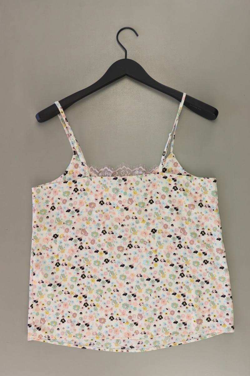 Only Camisole Gr. 40 mit Blumenmuster neuwertig creme aus Polyester