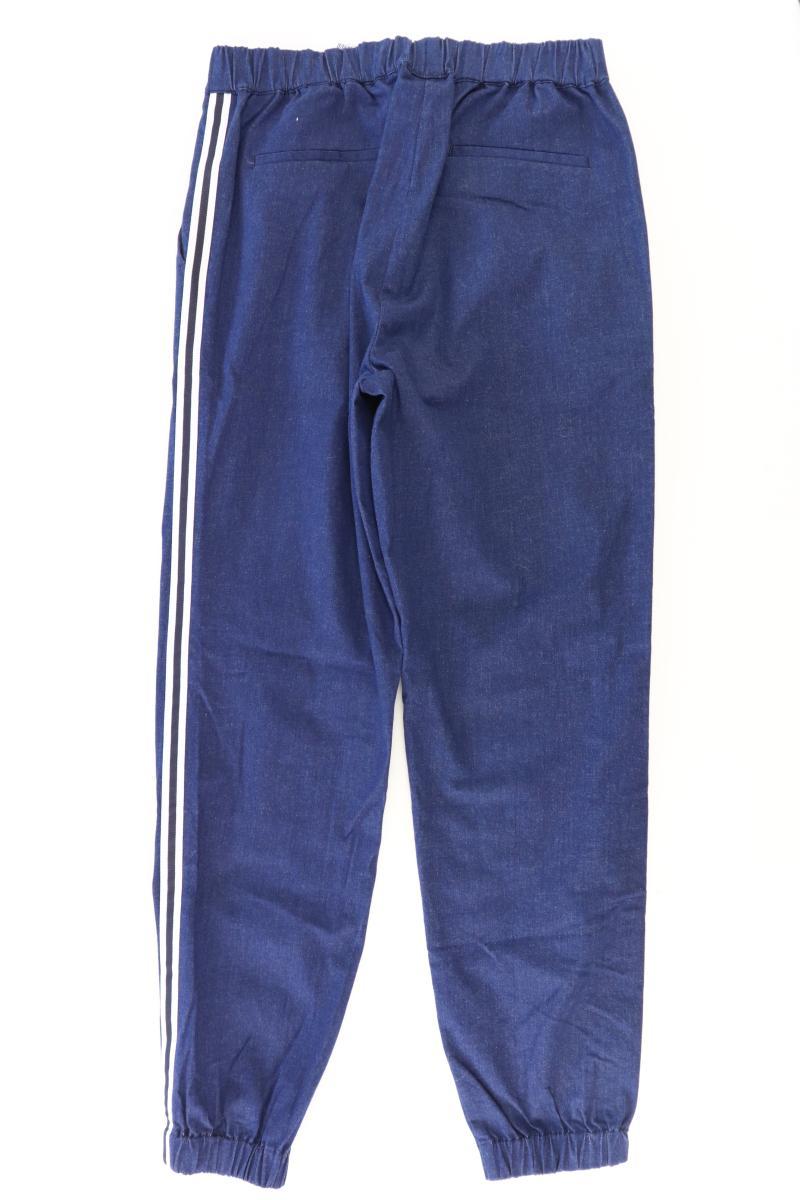 Madeleine Stretchhose Gr. 40 blau aus Baumwolle