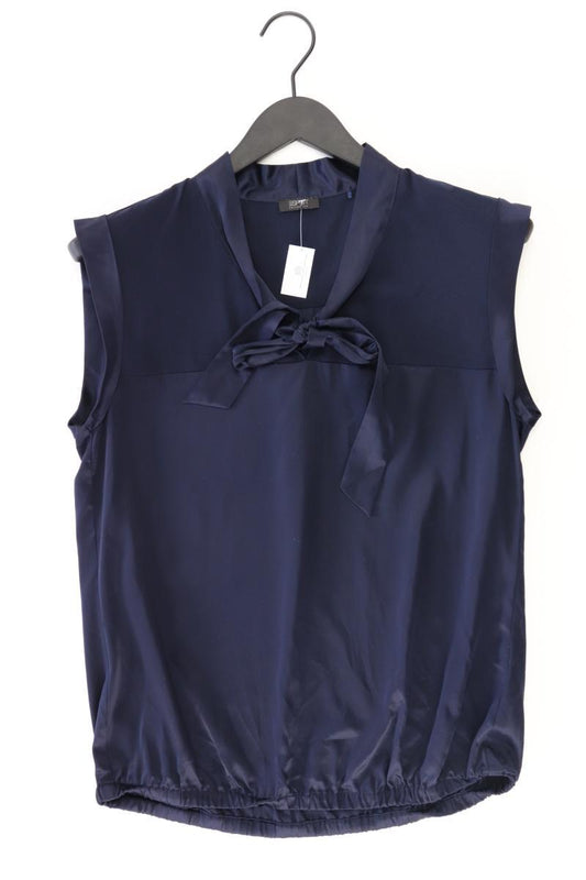 Esprit Collection Schluppenbluse Gr. 38 Ärmellos blau aus Polyester