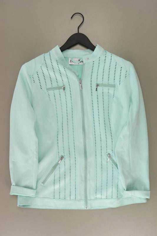 Regular Jacke Gr. 42 neuwertig türkis aus Polyester