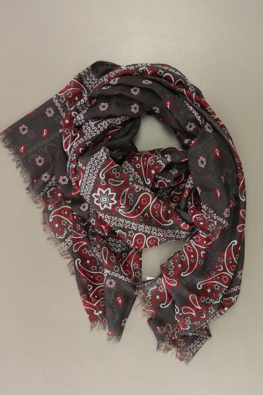 Tuch mit Blumenmuster grau aus Polyester