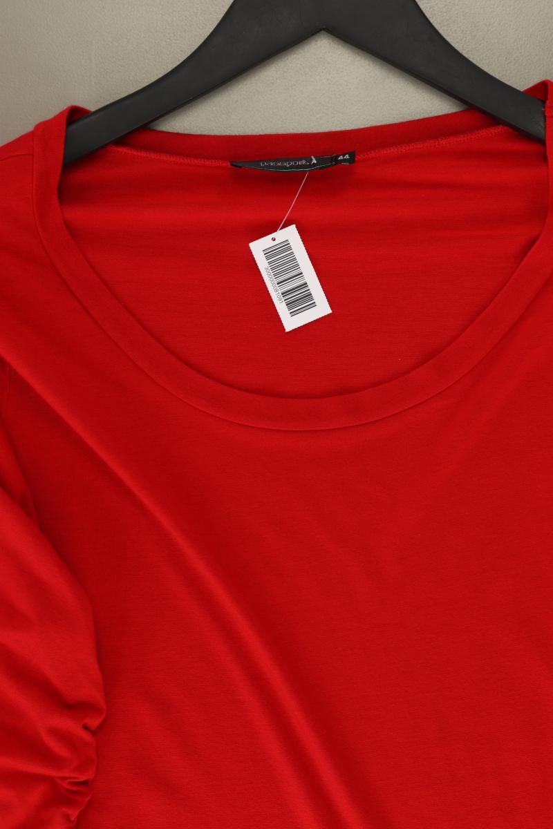 Passport Longsleeve-Shirt Gr. 44 neuwertig Langarm rot aus Viskose