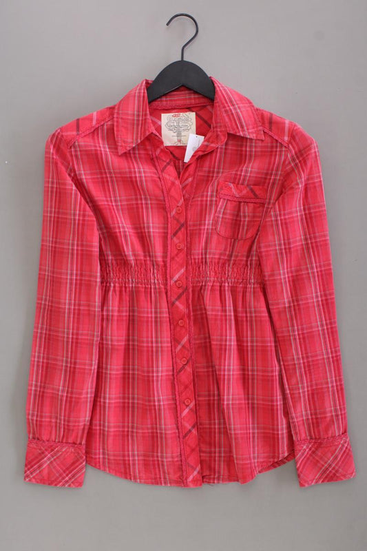 QS by s.Oliver Karobluse Gr. 36 kariert Langarm pink aus Baumwolle