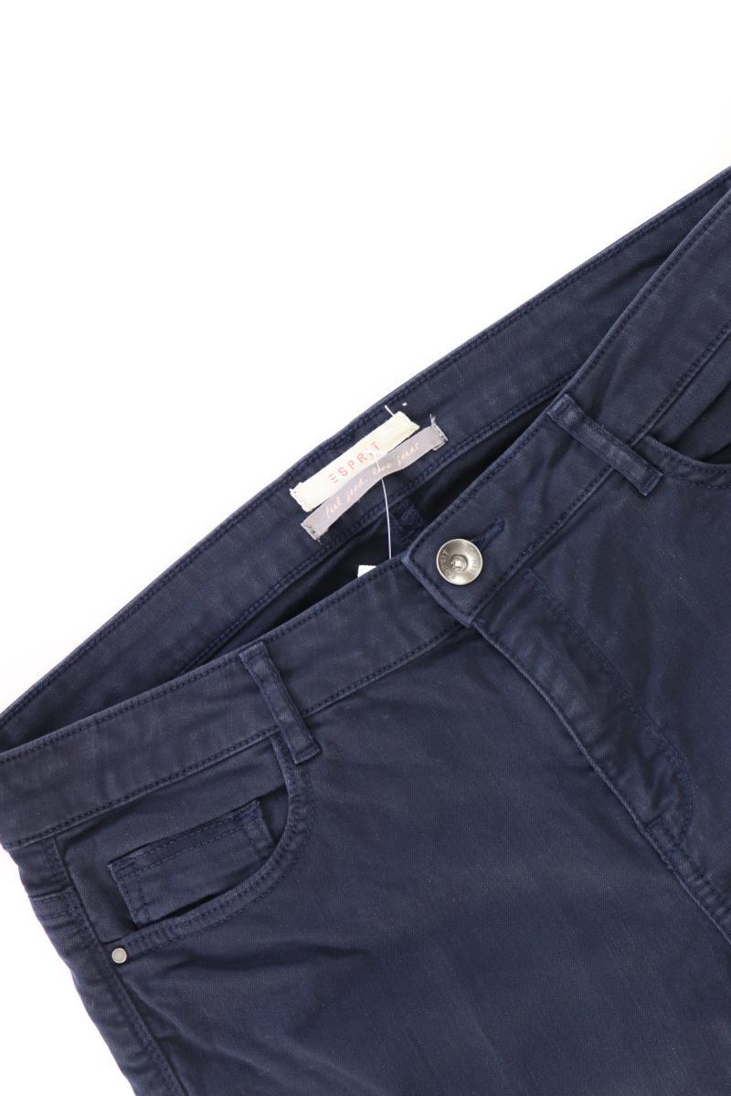 Esprit Skinny Jeans Gr. 38 mit Blumenmuster blau aus Baumwolle