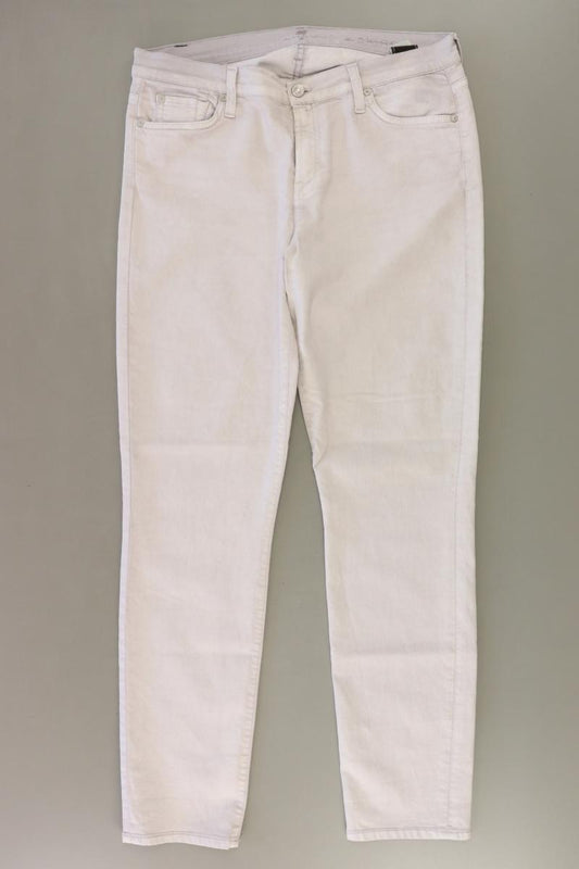 7 For All Mankind Skinny Jeans Gr. W31 grau aus Baumwolle