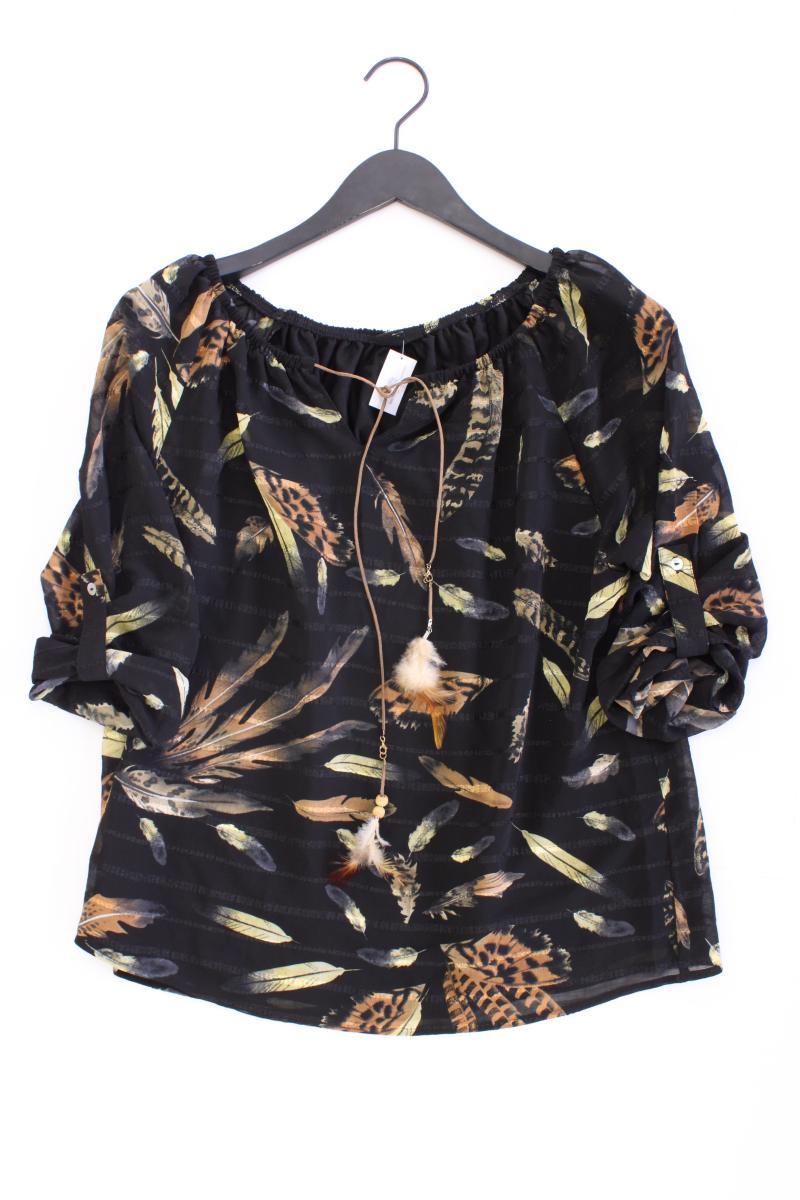 Bexleys Oversize-Bluse Gr. 38 3/4 Ärmel mit Carmen-Ausschnitt schwarz