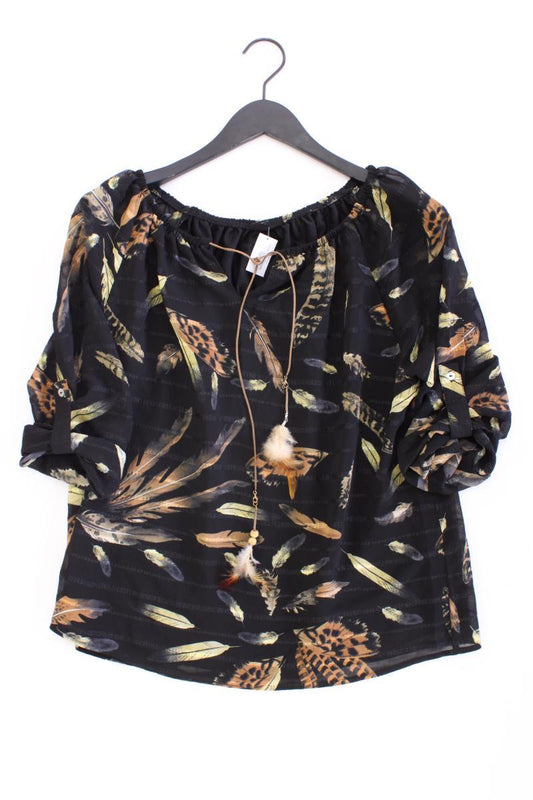Bexleys Oversize-Bluse Gr. 38 3/4 Ärmel mit Carmen-Ausschnitt schwarz