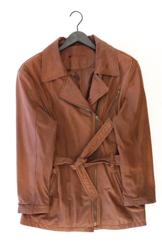 FABIANI Ledermantel Gr. 42 mit Gürtel braun