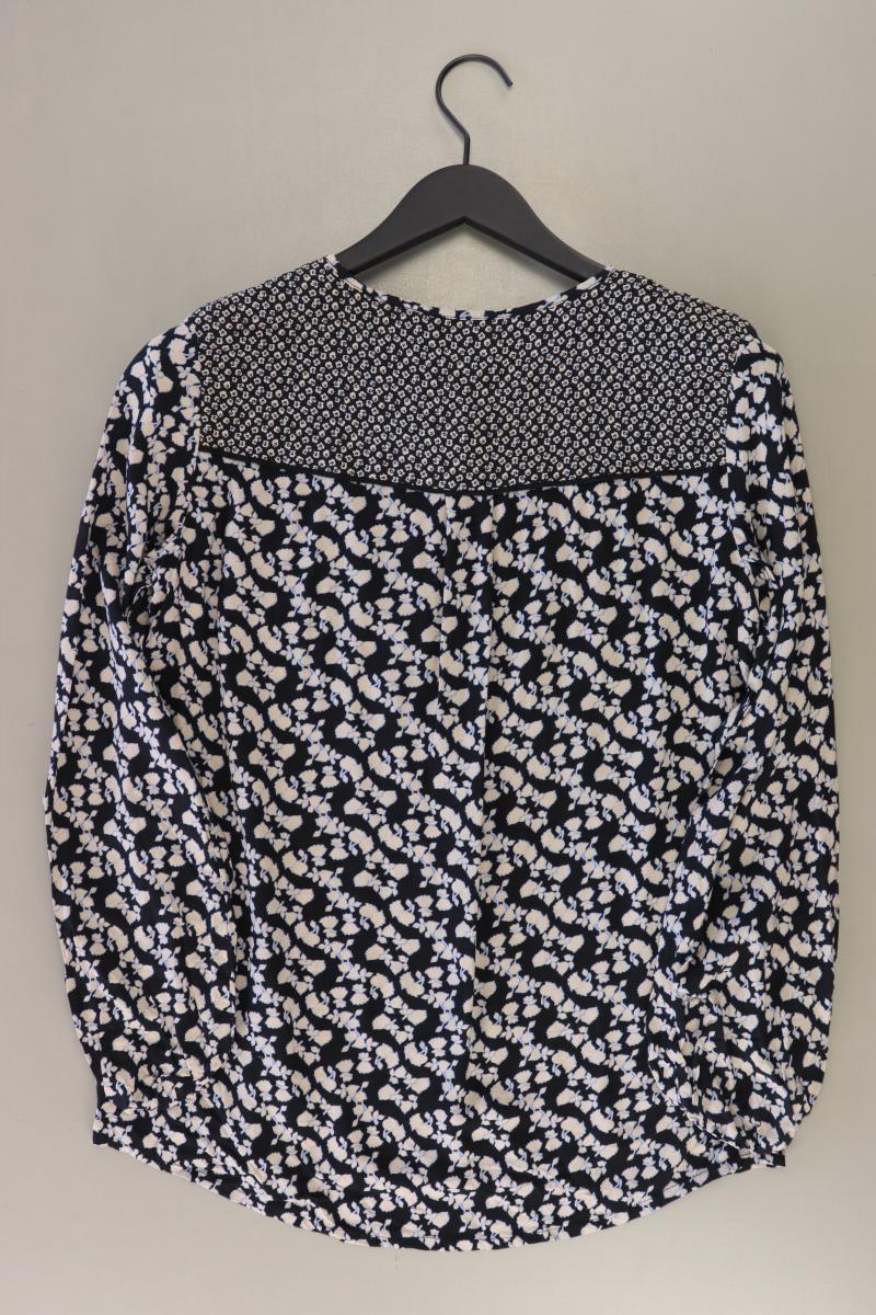 edc by Esprit Langarmbluse Gr. M mit Blumenmuster blau