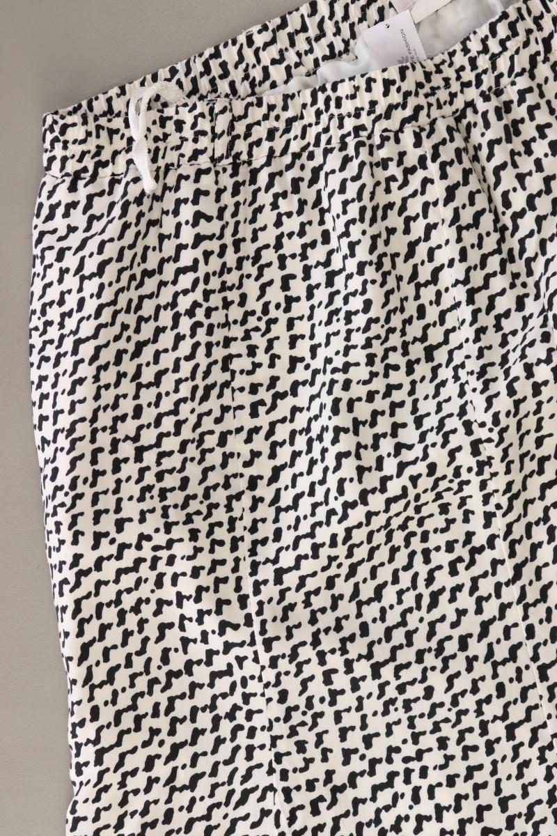 Mona Stretchrock Gr. Kurzgröße 22 geometrisches Muster creme aus Viskose
