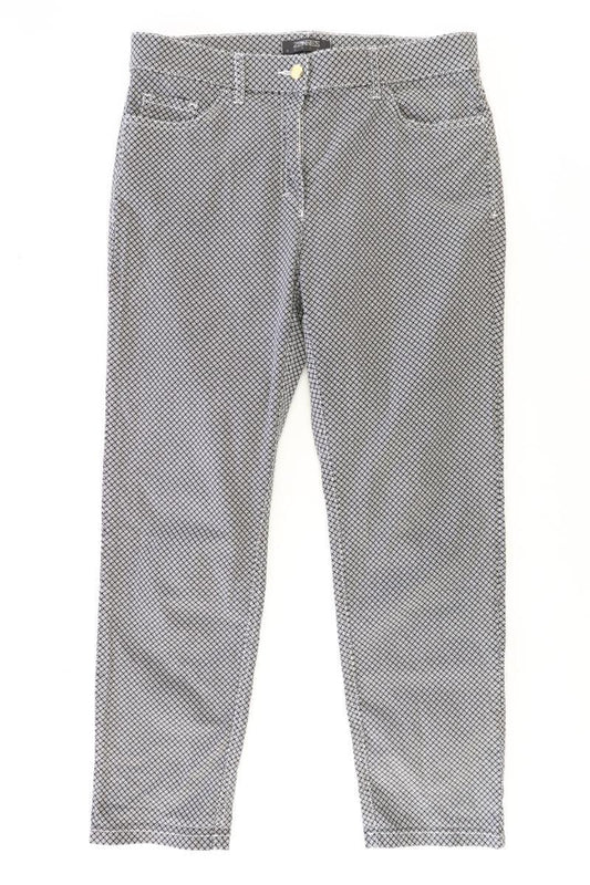 Zerres Five-Pocket-Hose Gr. 38 geometrisches Muster grau