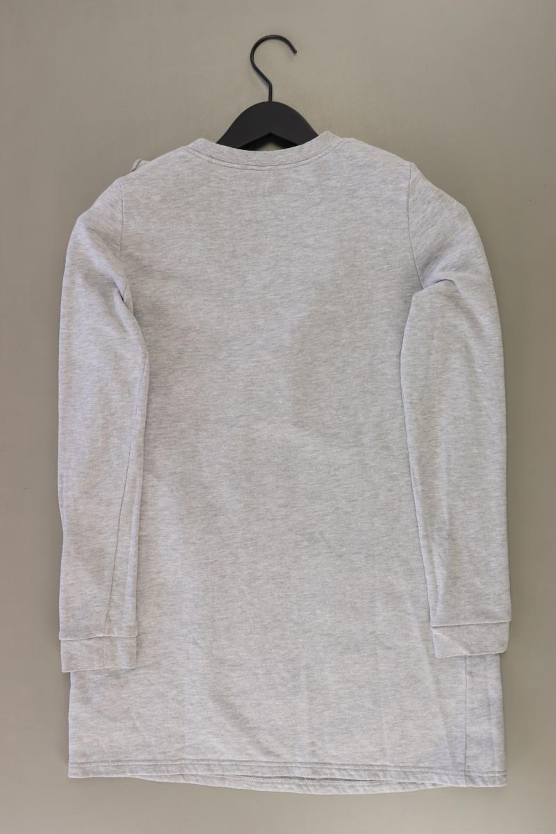 H&M Winterkleid Gr. XS Langarm grau aus Baumwolle