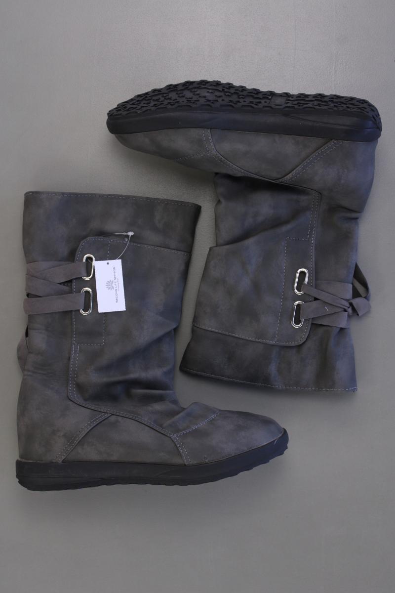 Absatzstiefel Gr. 37 grau