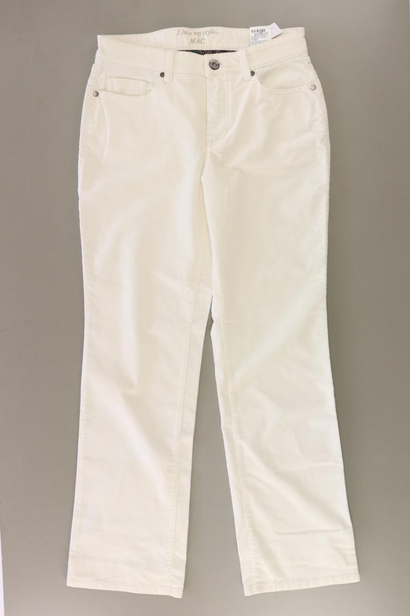 MAC Five-Pocket-Hose Gr. 38/L30 creme aus Baumwolle