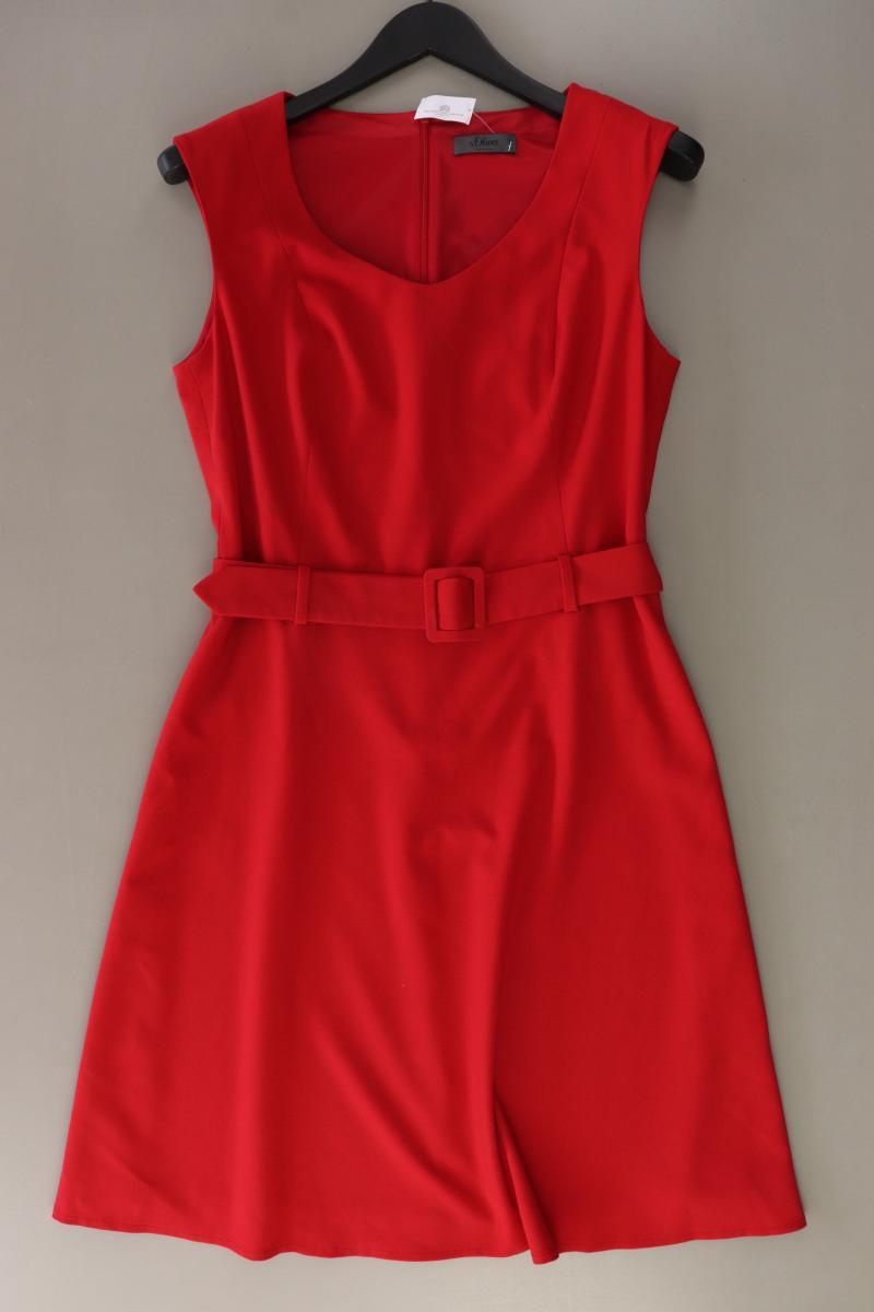 s.Oliver Premium Etuikleid Gr. 38 mit Gürtel Ärmellos rot
