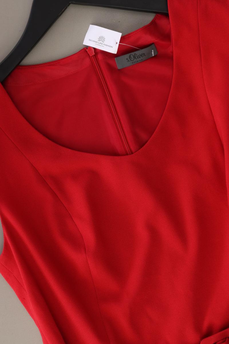 s.Oliver Premium Etuikleid Gr. 38 mit Gürtel Ärmellos rot
