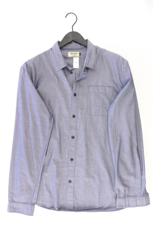 Jack & Jones Langarmhemd für Herren Gr. XL blau aus Baumwolle