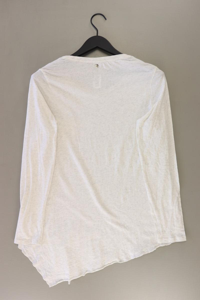 s.Oliver Longsleeve-Shirt Gr. 40 Langarm mit Pailletten creme aus Baumwolle