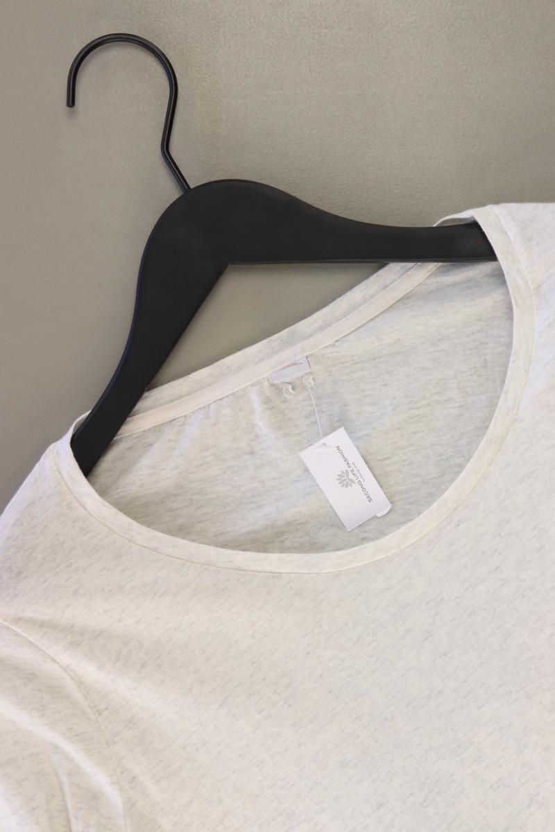 s.Oliver Longsleeve-Shirt Gr. 40 Langarm mit Pailletten creme aus Baumwolle